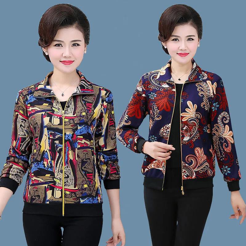 Long Sleeve Blouse Womens Autumn Spring Cherry Printed Thin T-Shirt Ladies Work Tops