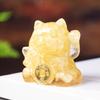 Crystal Waterstone Animal Ornament With Shell Accents For Office Desk Decor