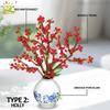 Non-Toxic 2In1 Spring Festival Plum Blossom Holly Model Building Blocks Diy Eternal Flower Desktop Decor Bricks Ornament Toys
