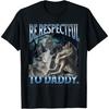 ZHANGZHUNN Sé Respetuoso con Papá Divertido Vergüenza Hombre Lobo Lobo Meme Camiseta
