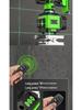 Green Light Laser High-Precision Automatic Level: Infrared Outdoor Wall/Floor Leveling Tool (8/12/16)