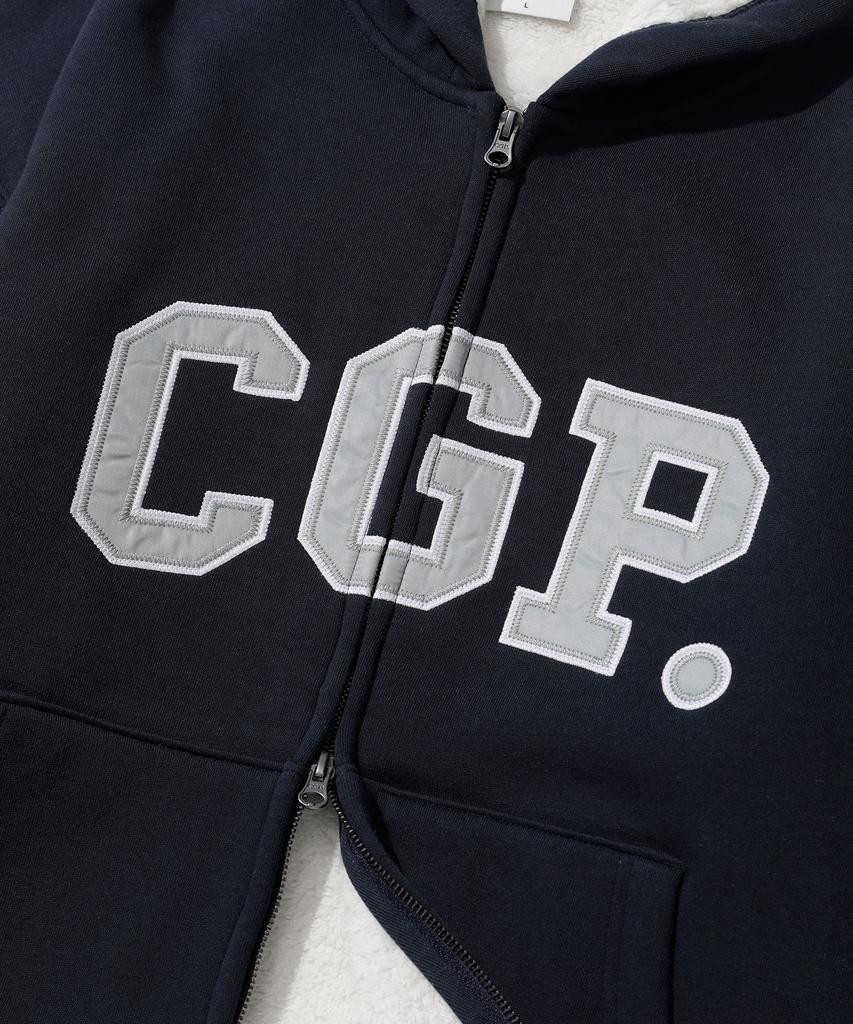 Cgp Arch Logo Boa Hoodie Zip-Up_Dark Navy