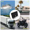 Waterproof Marine Boats Rockers Switch Panel 5 Gang with Twin USB Slot Socket 2.1A + Voltmeter for Car s Vehicle