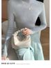 Women's Slim-Fit Ribbed Cashmere Turtleneck Sweater - 100% Pure Cashmere