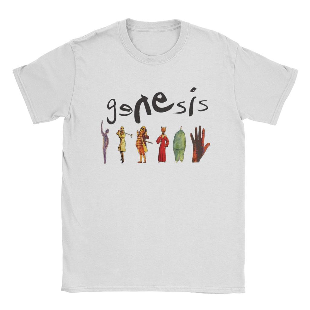 Genesis Band T Shirt for Men Cotton Creative T-Shirts Crewneck Tees Short Sleeve Tops 4XL 5XL