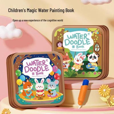 Багаторазова чарівна книжка для малювання водою для дітей - Іграшка для раннього розвитку та спокійної гри