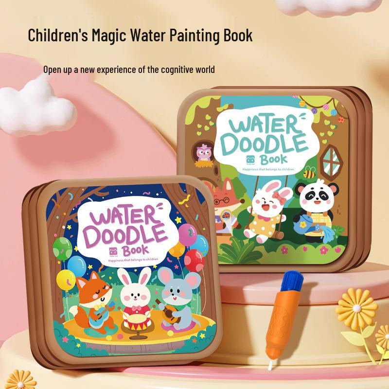 Wiederverwendbares magisches Wasser-Malbuch für Kinder - Früherziehung und ruhiges Aktivitätsspielzeug