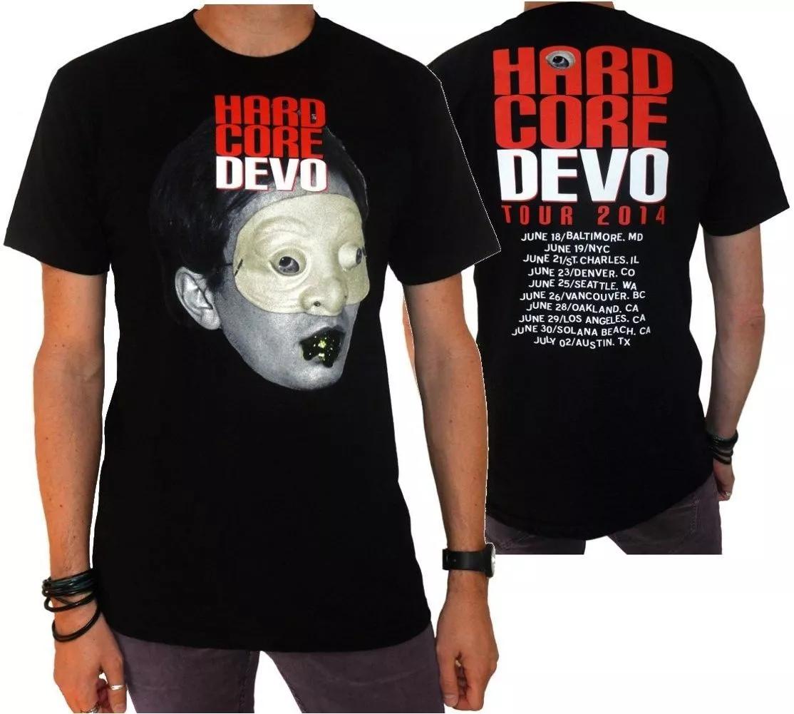 Двусторонняя футболка Devo Hard Core Tour 2014 - Маленькая - Бесплатная доставка 4XL