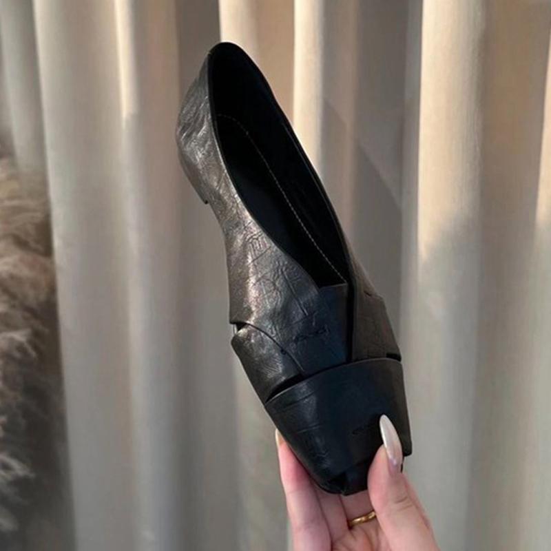 Modne mokasyny damskie płaskie płytkie kwadratowy nosek designerskie buty modne przytulne sandały jesień 2025 nowy trend sukienka zapatillas de mujer