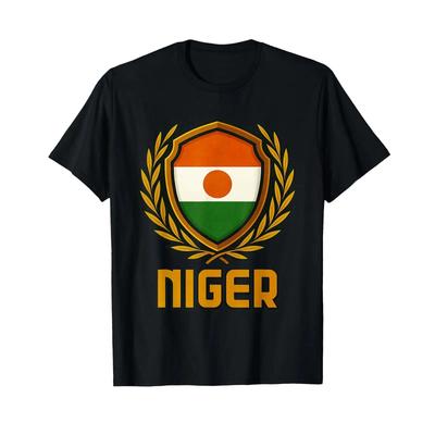 Emblem Of The Niger T Shirt Vintage Washed Stretched Streetwear Stylish Comfortable Designer Clothes Slightly Versatile Unisex
