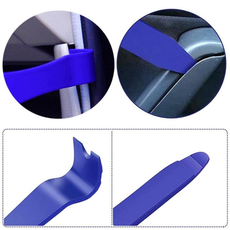 6Pcs Auto Removal Puller Pry Tool Plastic Car Radio Panel Trim Disassembly Tool Auto Door Clip Repairing Tool for Car