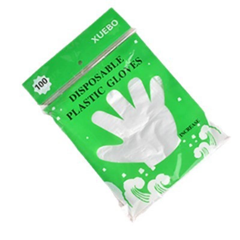 100 пар одноразовых пластиковых кейтеринговых перчаток для мытья посуды и красоты, пищевого класса 1000/bag