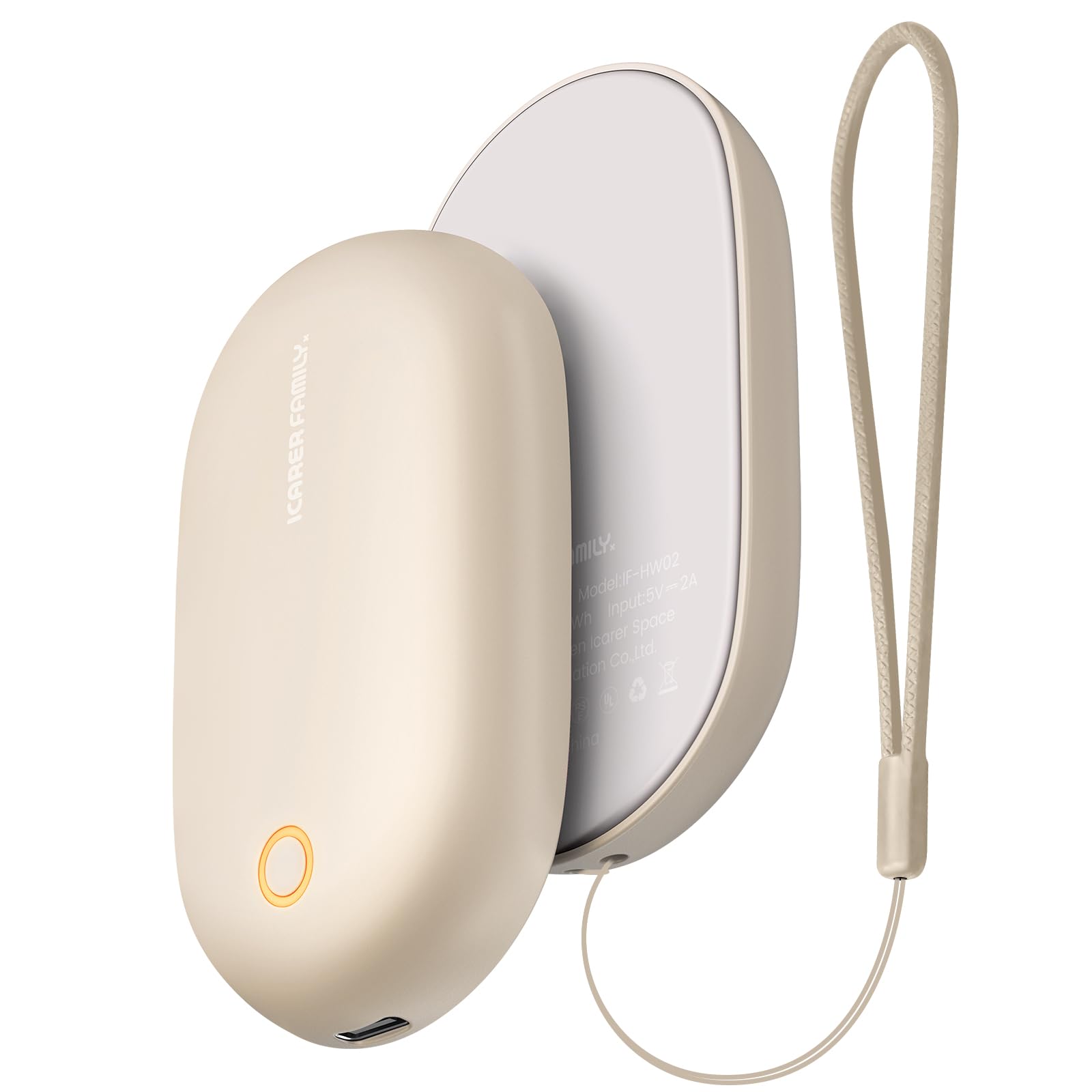 

Перезаряжаемая грелка для рук со съемной температурой, генерирующая тепло в 3 больших и простых для быстрого нагрева. Идеально подходит для... А также станет отличным подарком. Дизайн, бежевый