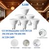 100PCS LED Spot Bulb GU10 3W-9W Dimmable 38° 120degree Lighting Warm Cool White LED Light Bulbs GU10 Base  for Appliance Dimming