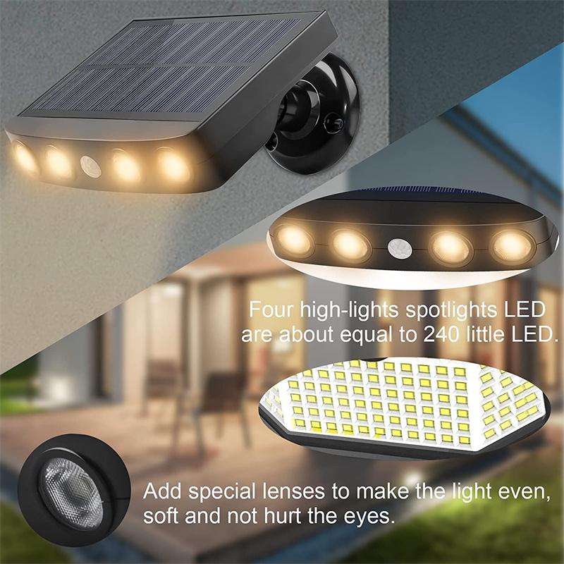 Neu Solar Lichter Outdoor Home Hof Rasen Garten Wand Lichter Ländlichen Außen Beleuchtung Induktion