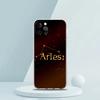 Constellation Virgo Aries Soft Transparent Phone Case for iPhone 16 15 14 13 12 11 Pro Max XR 8 7 Plus XS Max Shockproof Shell