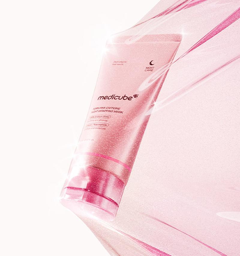 Medicube Masque de Nuit Enveloppant PDRN Rose Caféine 75ml