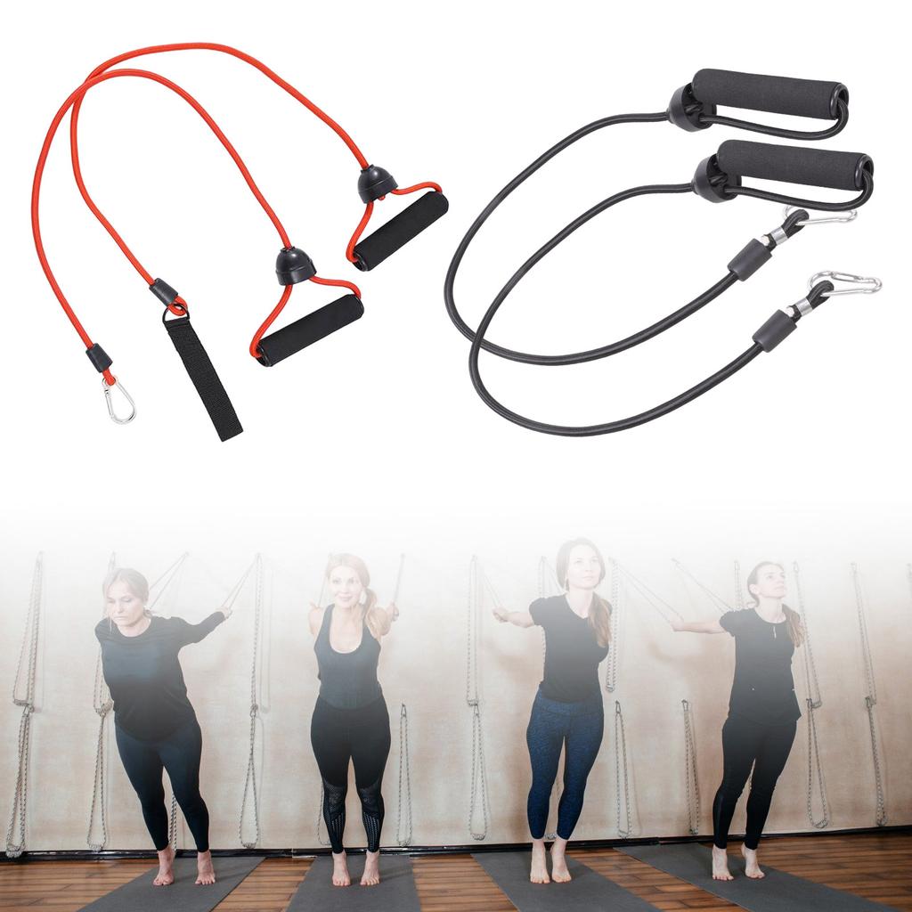 2Pcs Workout & Exercise Band Stepper Resistance Band High Elastic Pull Ropes Exercise Hand Grip Rope Expander