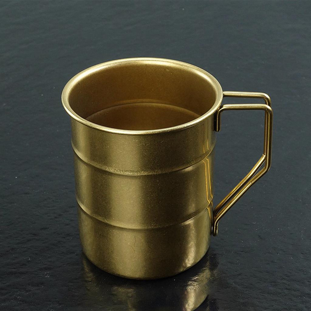 Stainless Steel Camping Mug Home Decor Photography Props Drinking Cup Coffee Mug for RV Party BBQ Backpacking Gear Outdoor