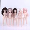 1 Set Girl Diy Dress Up Toy Lovely 1/6 30Cm Nude Dolls 3D Simulation Eye 20 Movable Joints Doll Kids Gift
