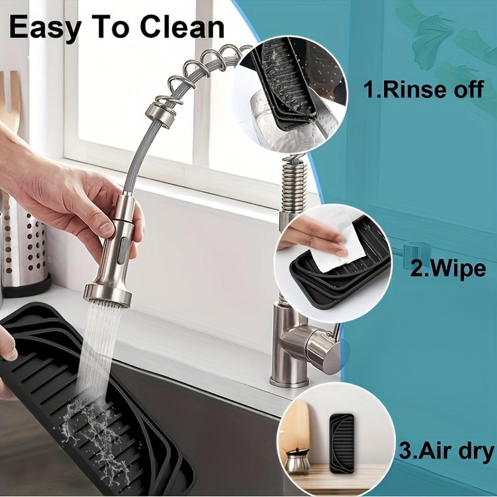Cuttable Silicone Tray for Dispenser Coffee Machine Refrigerator, Drainage Pad