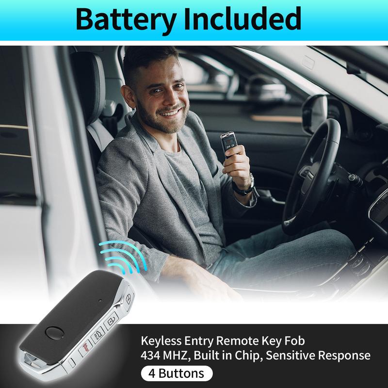 X Autohaux 434 MHz TQ8-FOB-4F15 Keyless Entry Remote Key Fob for Kia Stinger GT 2018-