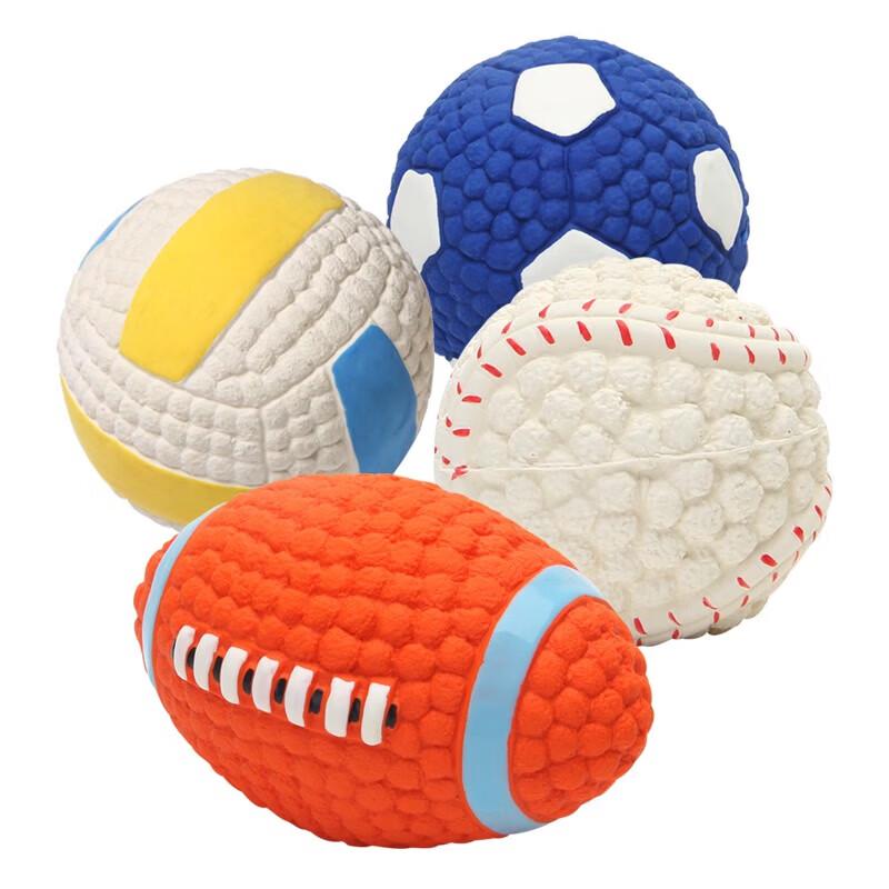 EETOYS Пищащая игрушка для домашних животных, набор из 4 штук для маленьких собак