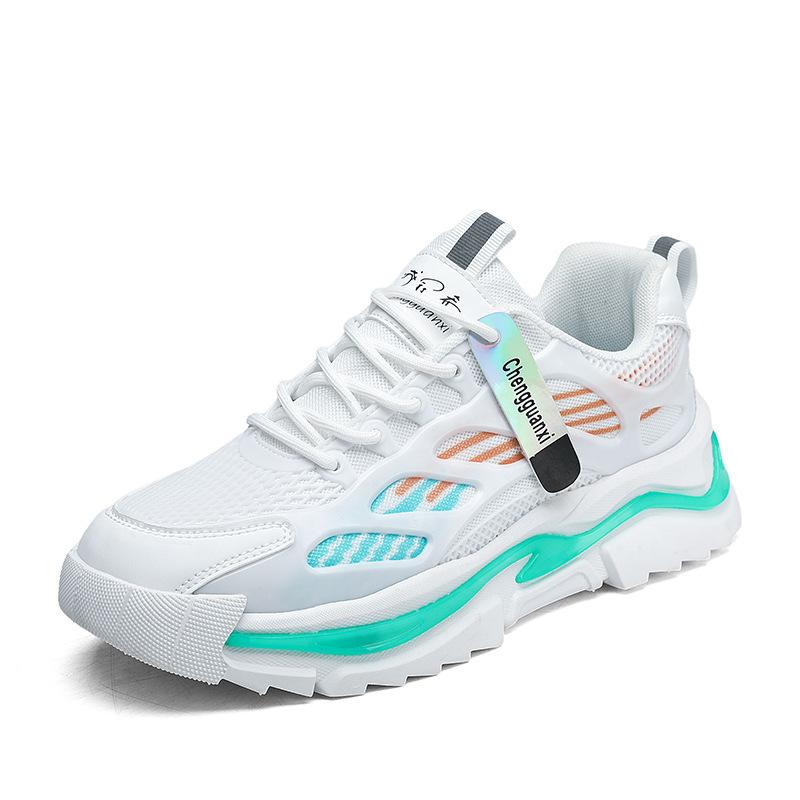 Men's Shoes 2025 Summer New Teen Ins Style Casual Versatile Dad Shoes Men's Sports Breathable Mesh Shoes