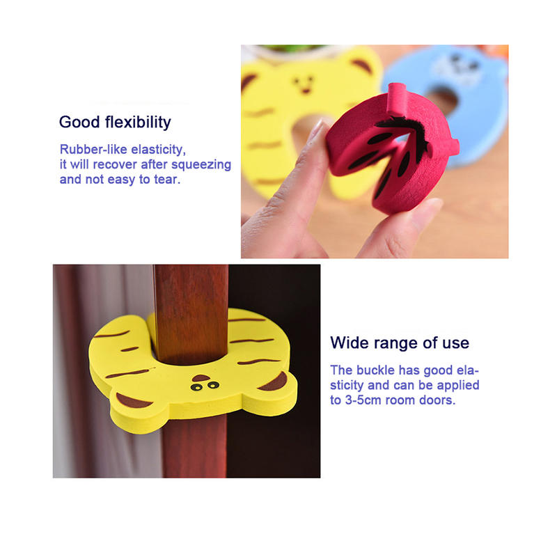 3pcs Cartoon Baby Safety Door Stopper for Newborn Furniture Protection Anti-pinch Hand Cute Animal Care Child Lock Finger Protector