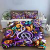 Music-Themed Home Décor Set Multiple Sizes Kid'S And Adults' Bedroom Exquisite 3Pc Bedding Set, Gift