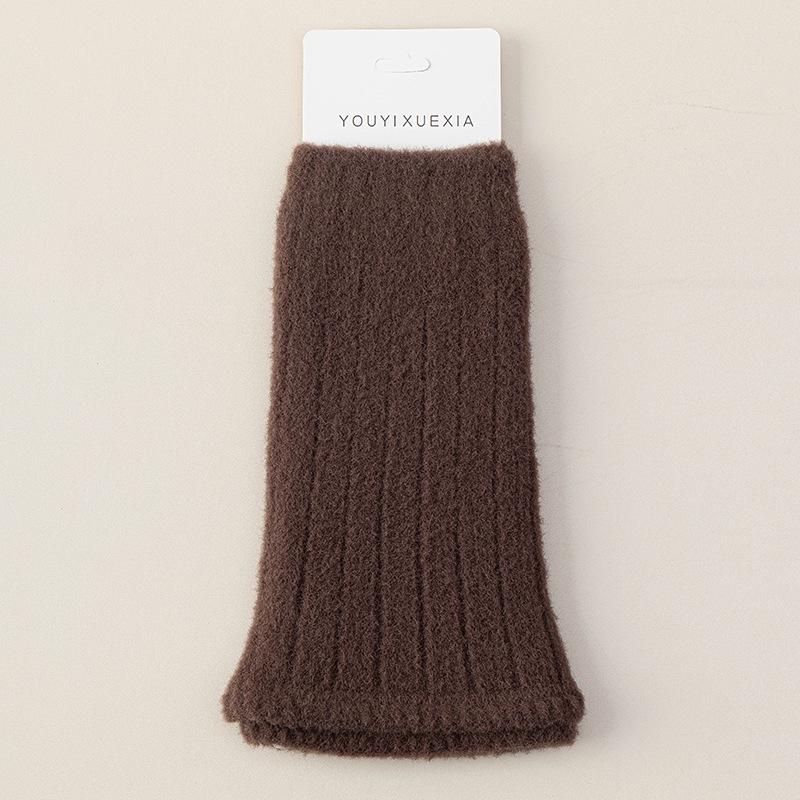 Women's Autumn & Winter Wool Leg Warmers - Slimming Japanese Style Y2K Calf Socks, Cold-Proof & Versatile