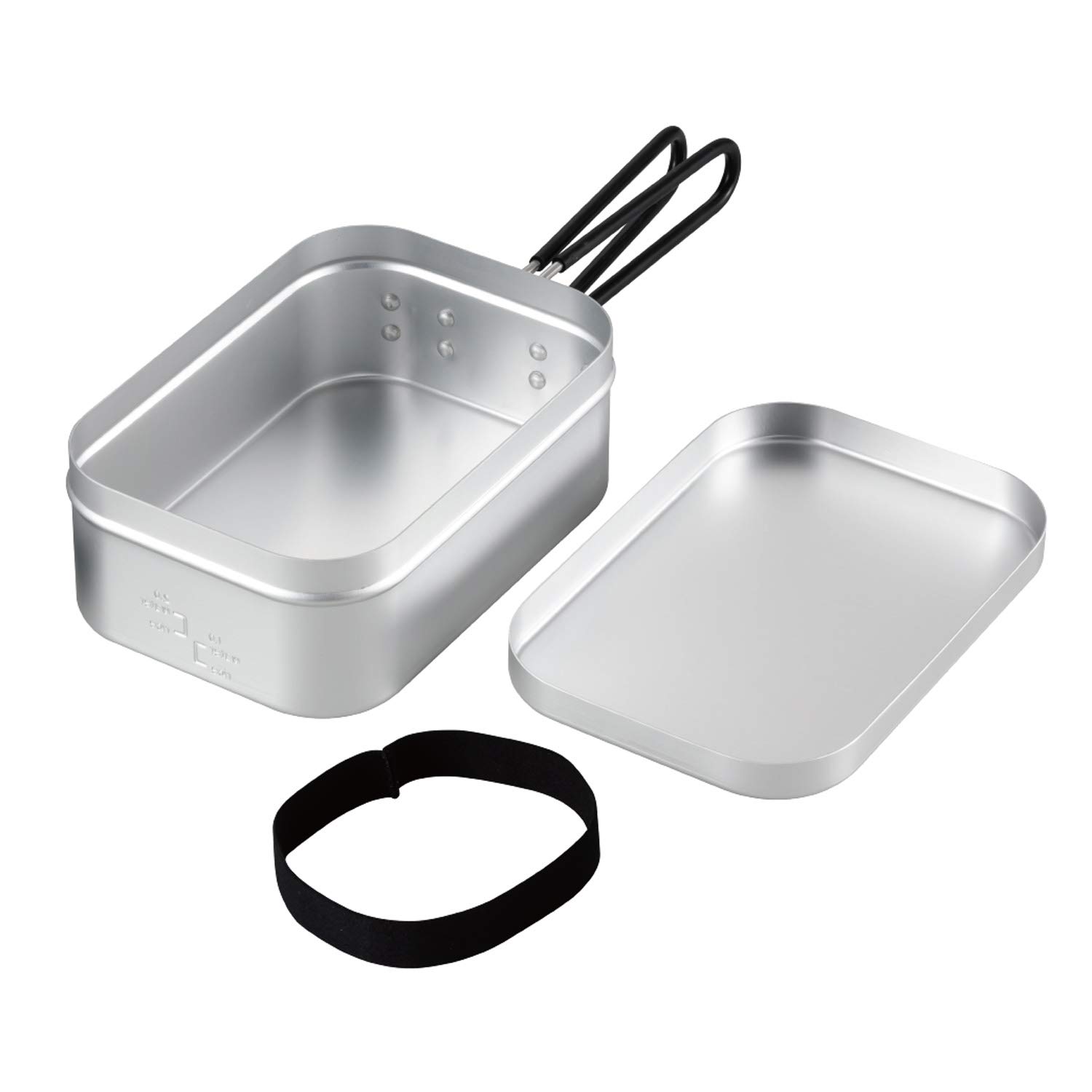 

BUNDOK Aluminum Cooker L Solo Camp Bonfire Silver BD-908