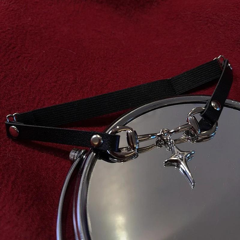 2026 New Punk Dark PU Leather Cross Chocker Neck Strap Daily Clavicle Chain Collar Female