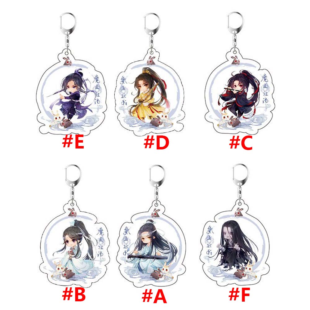 Wuxian Acrylic Grandmaster of Demonic Bag Pendant Mo Dao Zu Shi Keychain Key Ring Holder Key Rings