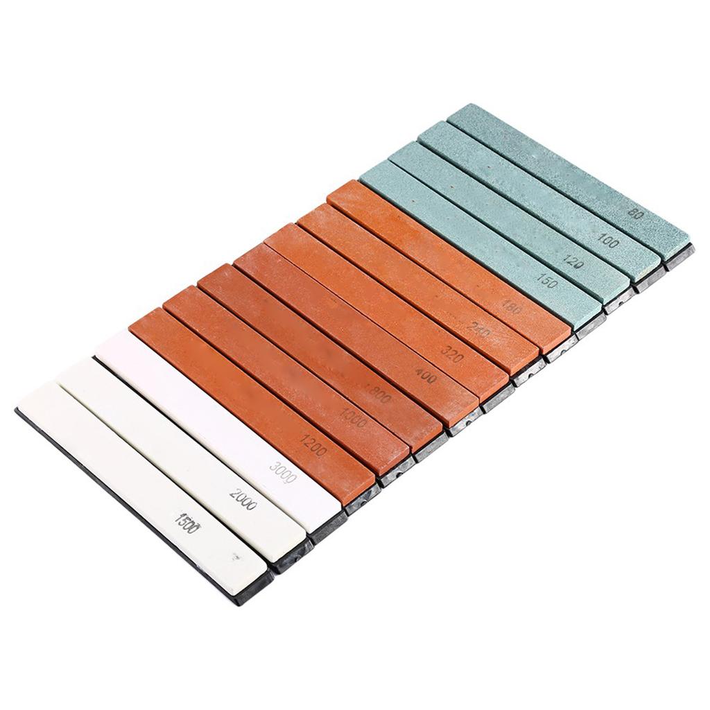 Easy to Replace Whetstone for Repair, Sharpening Corner Knives, Whetstone Set, Lightweight Portable Stone for Kitchen Knives and