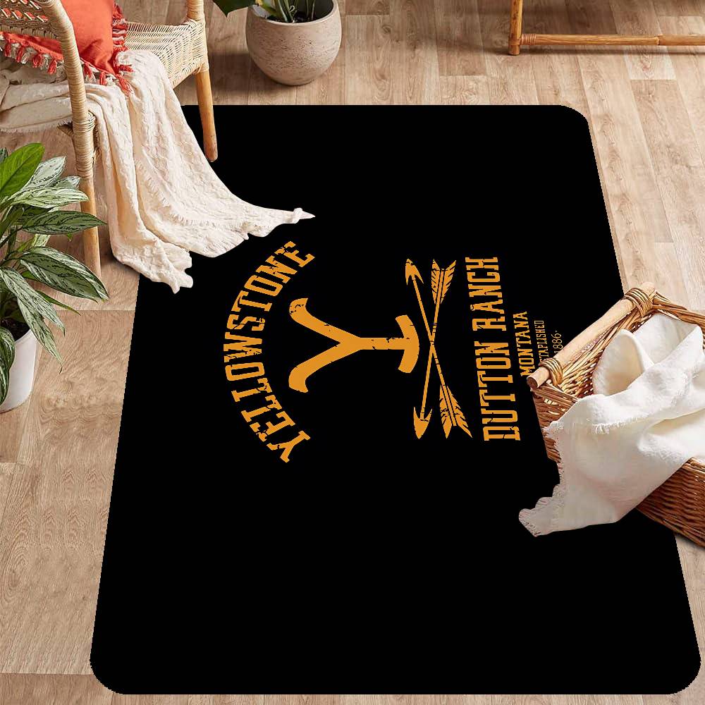 Y-Yellowstone Floor Mat INS Style Soft Bedroom Floor House Laundry Room Mat Anti-skid Household Carpets