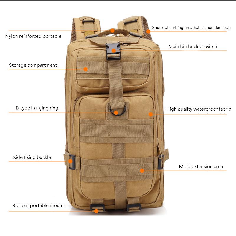 Reiserucksack Campingtasche für Herren Große Wandertasche Touristischer Rucksack Wasserdicht Outdoor-Sport Klettern Bergsteigen Tasche