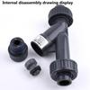 Válvula de Retenção Tipo Y de UPVC de Grau Superior Industrial Diâmetro Interno 20mm~90mm Adaptador para Tanque de Aquário Conexões de Engate de Verificação para Irrigação de Jardim