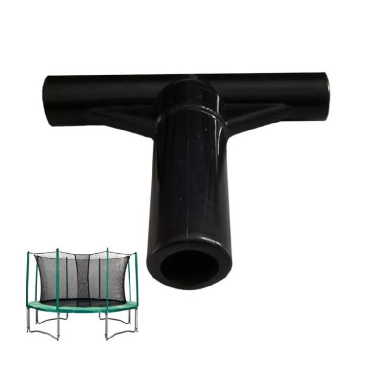 5Pcs T Shaped Pipe Sleeve Trampoline Enclosure Poles End Caps Protective Tube Trampoline T Joint Part Easy to Use