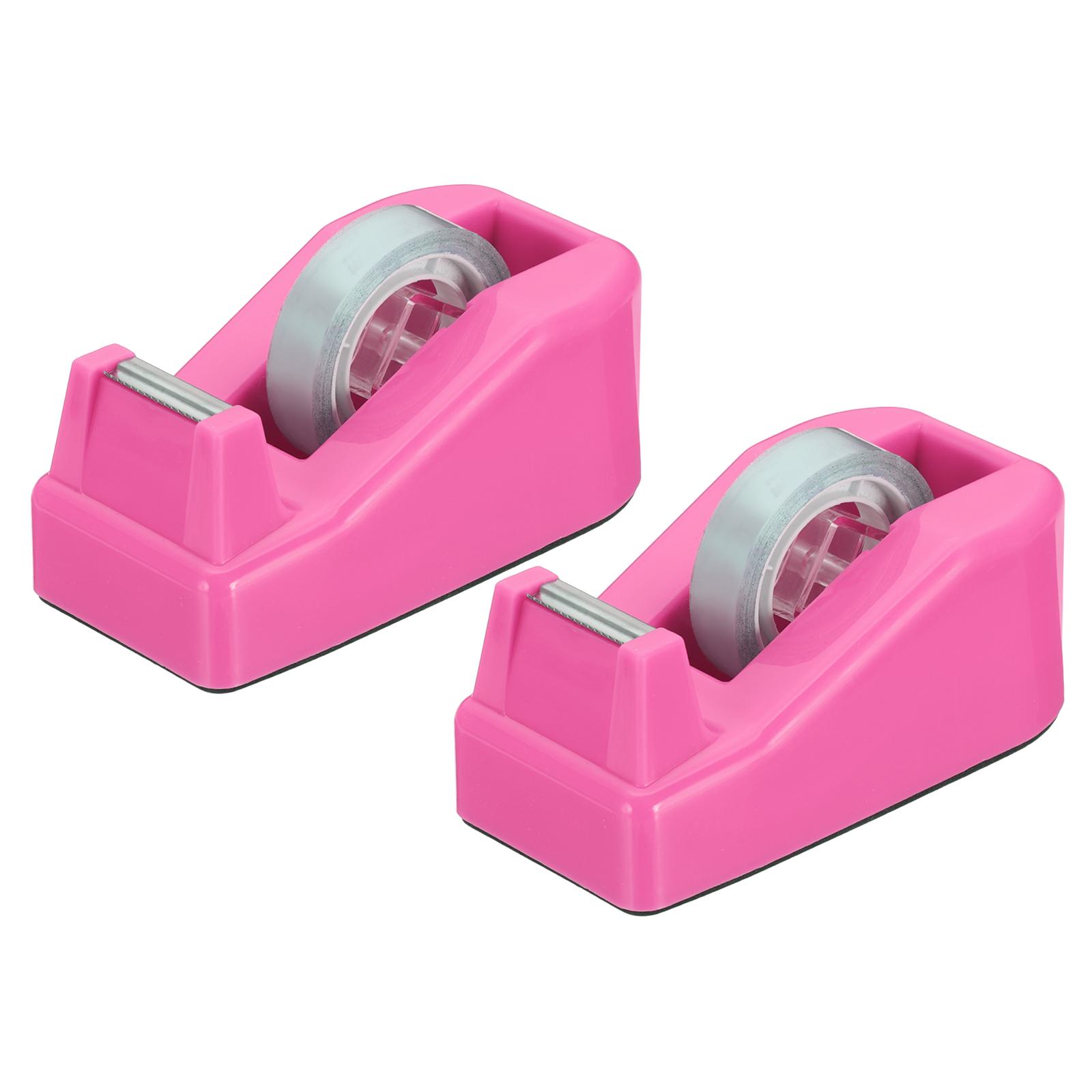 2Pcs Tape Dispenser Desk Small Tape Dispenser Cutter Masking Tape Storage Box Cute Desktop Dispenser Holder Office Packing Tools