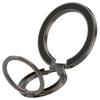 Dual Axis Carbon Fiber Textured Foldable Metal Magnetic Phone Back Ring Stand Multi Angle Viewing Kickstand