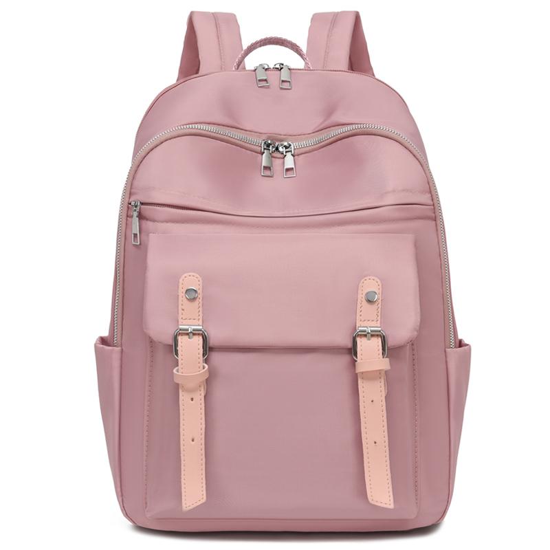 

Оксфордский рюкзак студенческий сумка для компьютера женский деловой рюкзак большой вместимости розовый