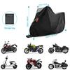 Pokrowiec na motocykl Tkanina Oxford 420D Wodoodporny Zewnętrzny Schron Ochronny na Skuter z Otworami na Zamek