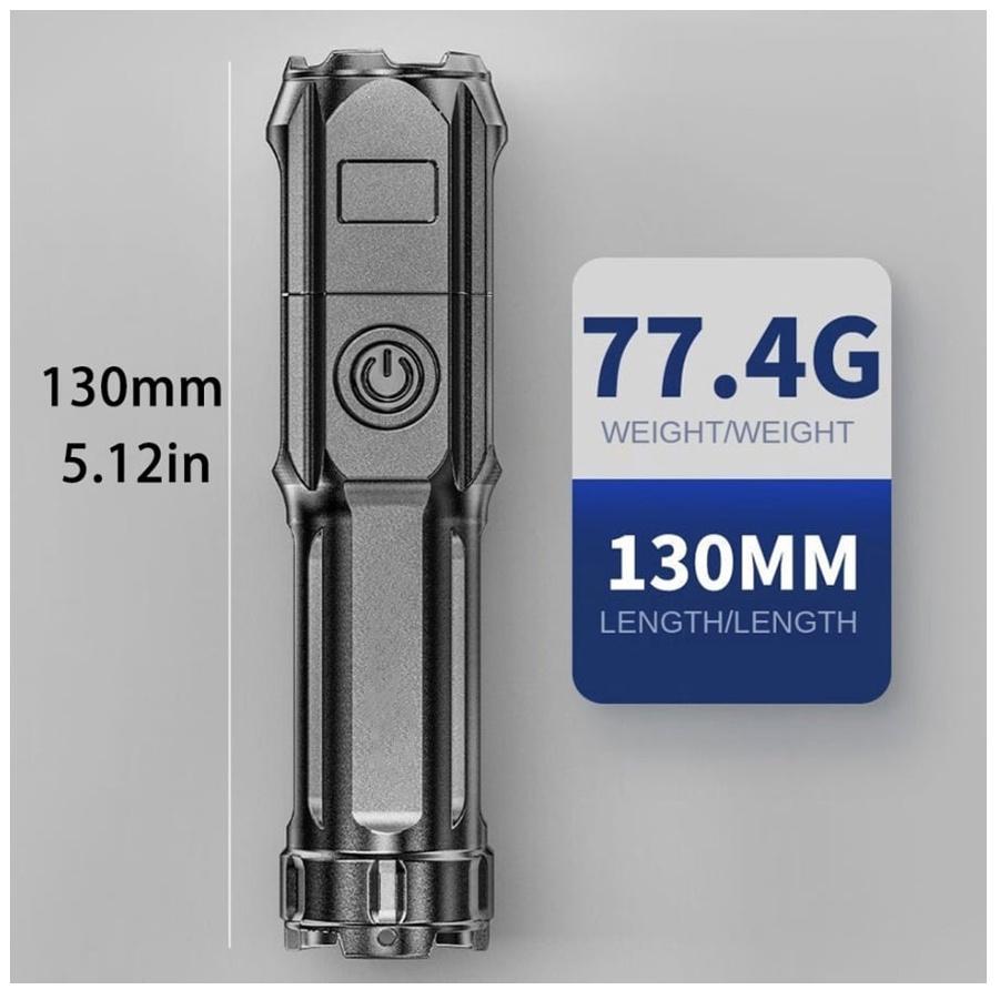Outdoor Handheld Flashlight Small Strong Light Portable Outdoor Rechargeable Super Bright Work Light