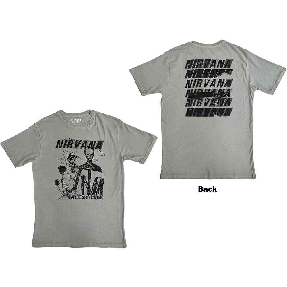 26 Nirvana Incesticide Stacked Logo T-Shirt Green New Unisex T-Shirt XXL