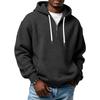 Herren Half-Zip Kapuzen-Plaid-Pullover Kordelzug Lässiges Sport-Sweatshirt