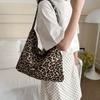 Cloth Leopard Print Crossbody Bags Retro Messenger Bag Vintage Shoulder Bag  Outdoor