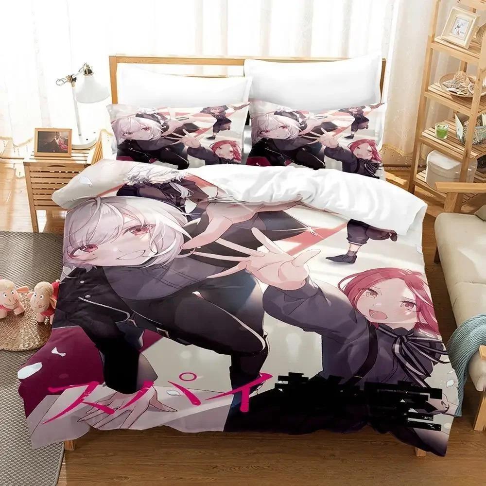 Spy Classroom Bedding Set Single Twin Full Queen King Size Bed Set Adult Kid Bedroom Duvet Cover Sets 3D Anime Bed Sheet Set