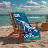 Personalisierbares Ultra-Weiches Strandtuch mit Dinosaurier-Thema, Ideal für Pool - Camping, Tauchen - Perfekter Reisebegleiter, Lebendiges Strandtuch.