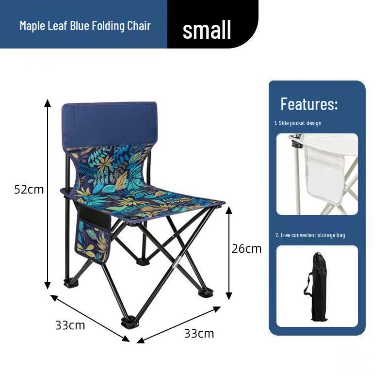 

Portable Outdoor Folding Chair with Backrest for Camping, Fishing, Picnic, and Beach